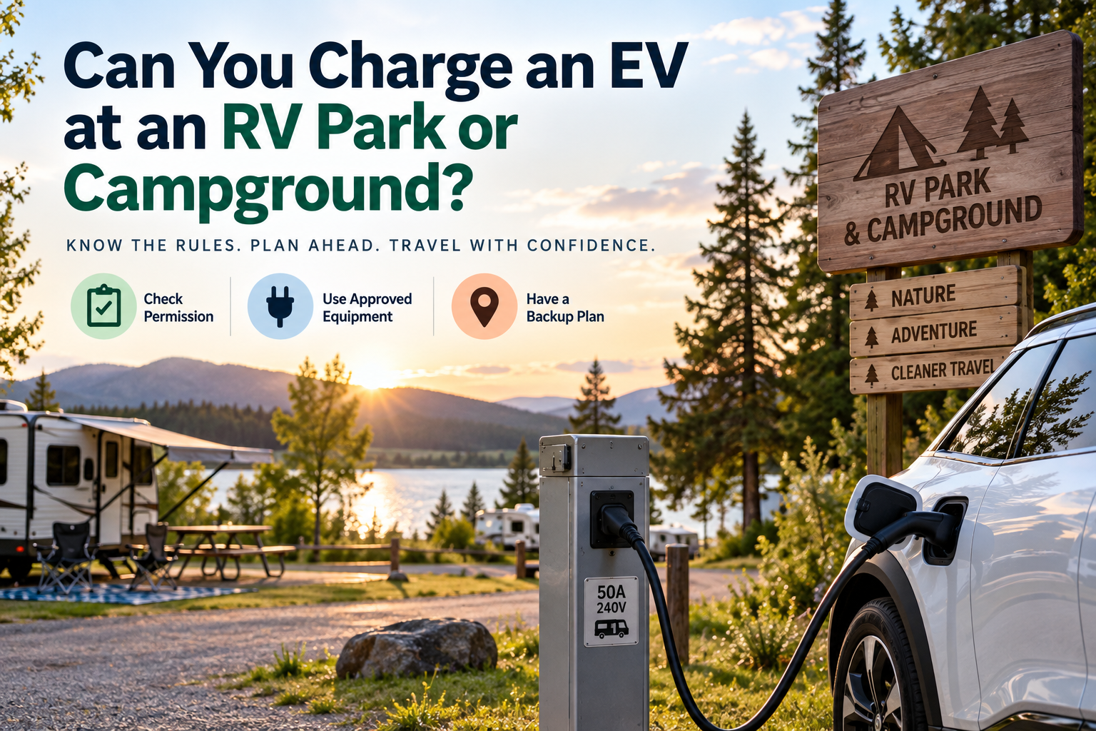 Can You Charge an EV at an RV Park or Campground? A Practical Checklist