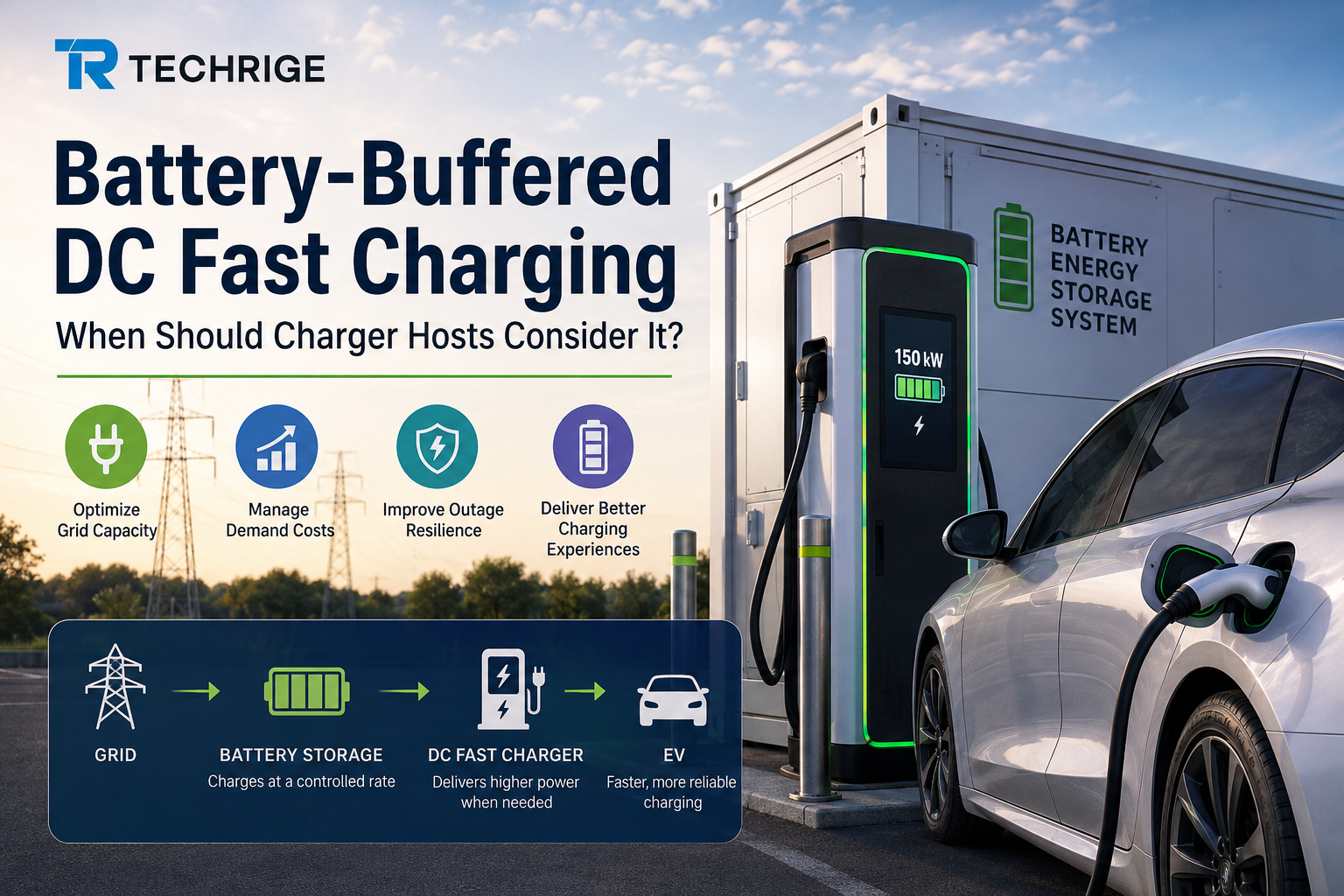 Battery-Buffered DC Fast Charging: A Planning Framework for Grid-Constrained Sites