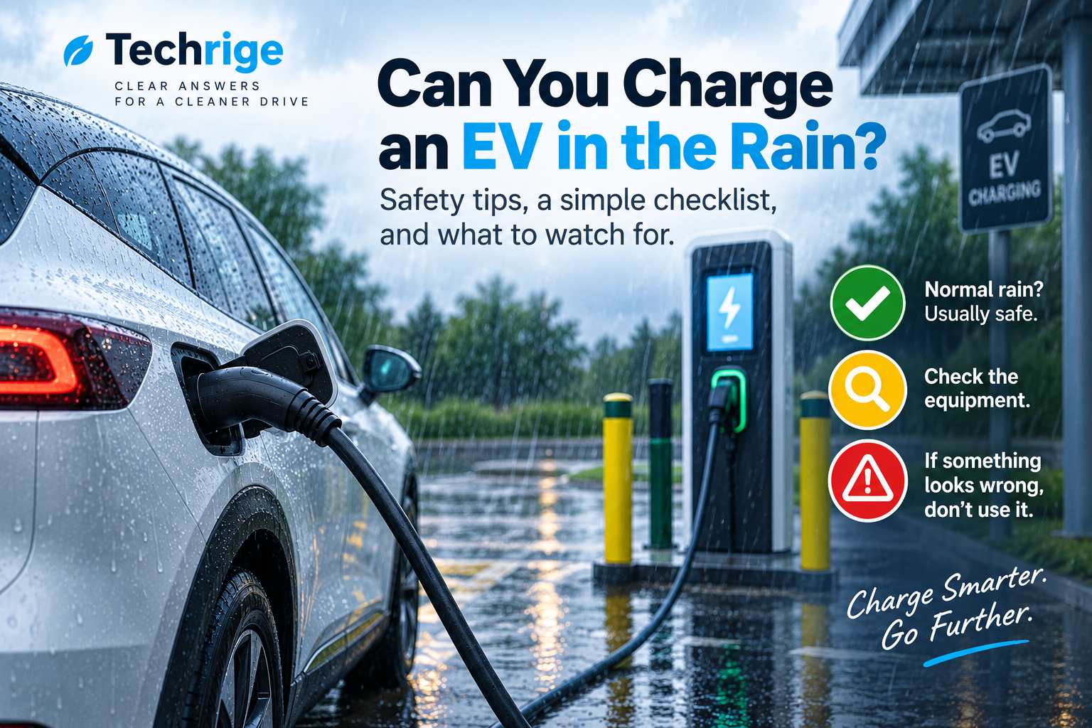 Can You Charge an EV in the Rain? A Practical Public-Charger Safety Checklist