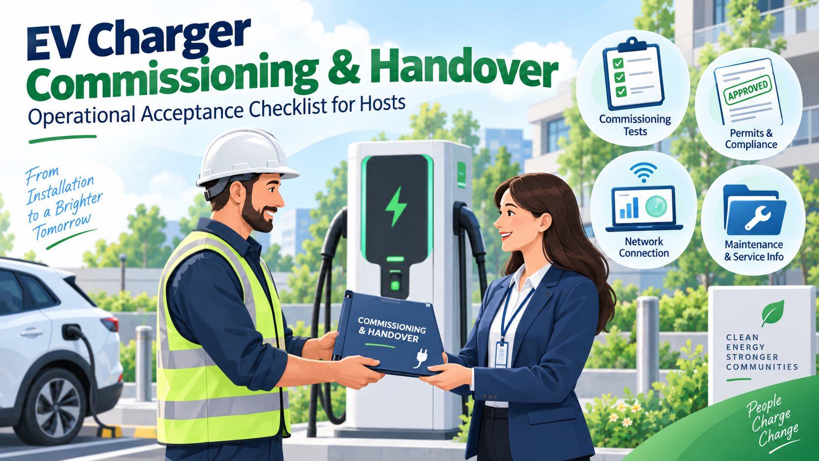 EV Charger Commissioning and Handover: A Practical Acceptance Checklist for Hosts